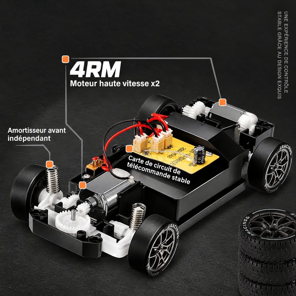 Voiture RC drift DriftPulse Kansei – détail